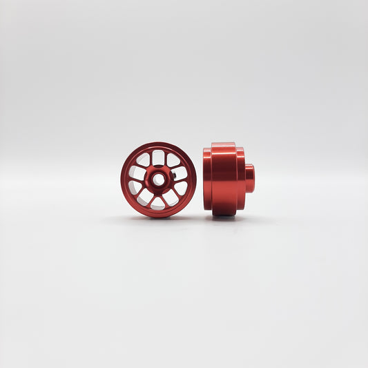 Staffs Slot Cars UK STAFFS220 STAFFS Hyper 15.8mm x 8.5mm Red Alloy Wheel