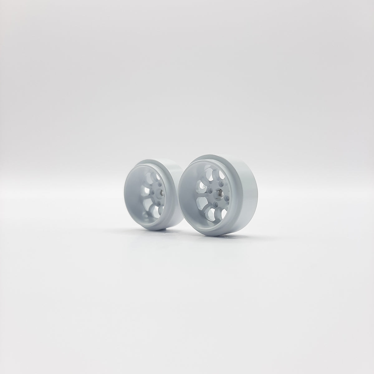 STAFFS238 15.8 X 8.5mm WHITE MINILITE STYLE ALLOY DEEPDISH