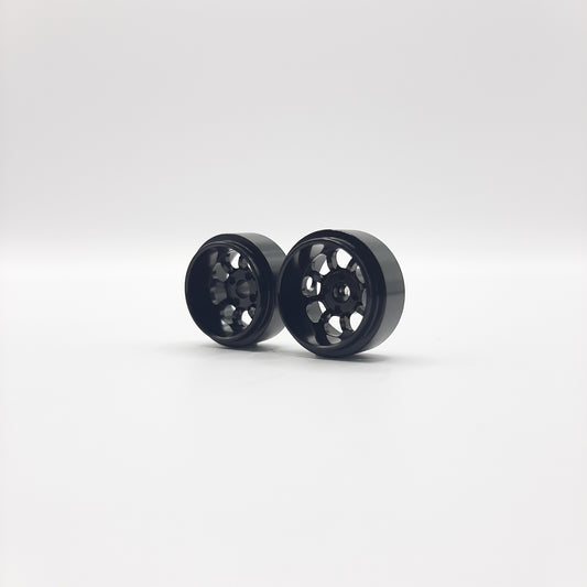 STAFFS234 15.8 X 8.5mm BLACK MINILITE STYLE ALLOY DEEPDISH
