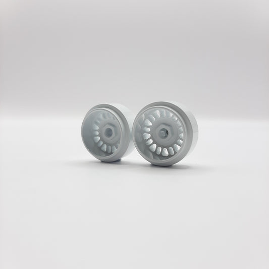 Staffs Slot Cars UK STAFFS107 STAFFS 15.8 X 8.5 BBS STYLE DEEP DISH (FRONT) WHITE