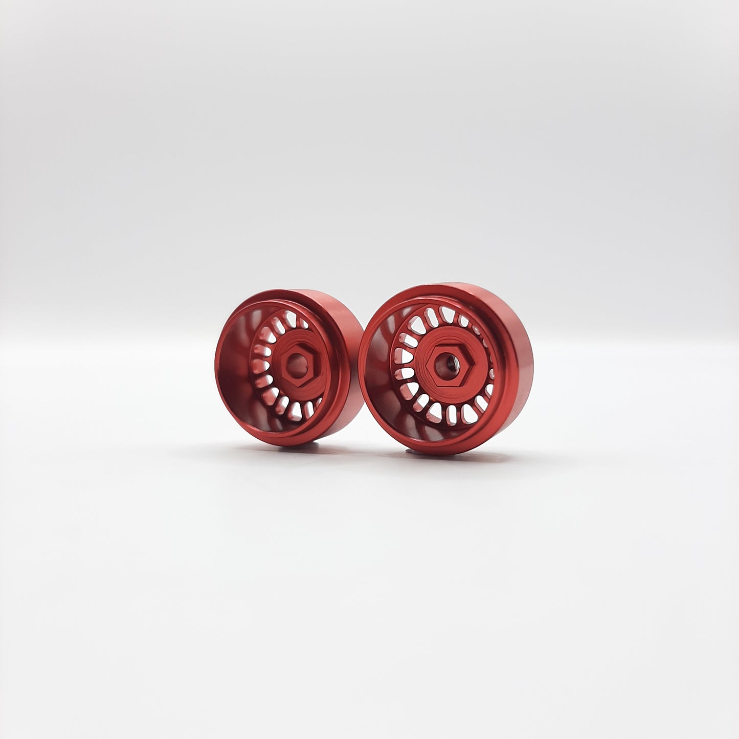 Staffs Slot Cars UK STAFFS105 STAFFS 15.8 X 8.5 BBS STYLE DEEP DISH (FRONT) RED