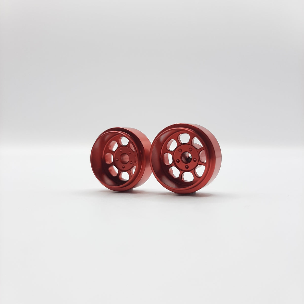 STAFFS163 Classic 15.8 x 8.5mm Red Alloy Deep Dish Wheel