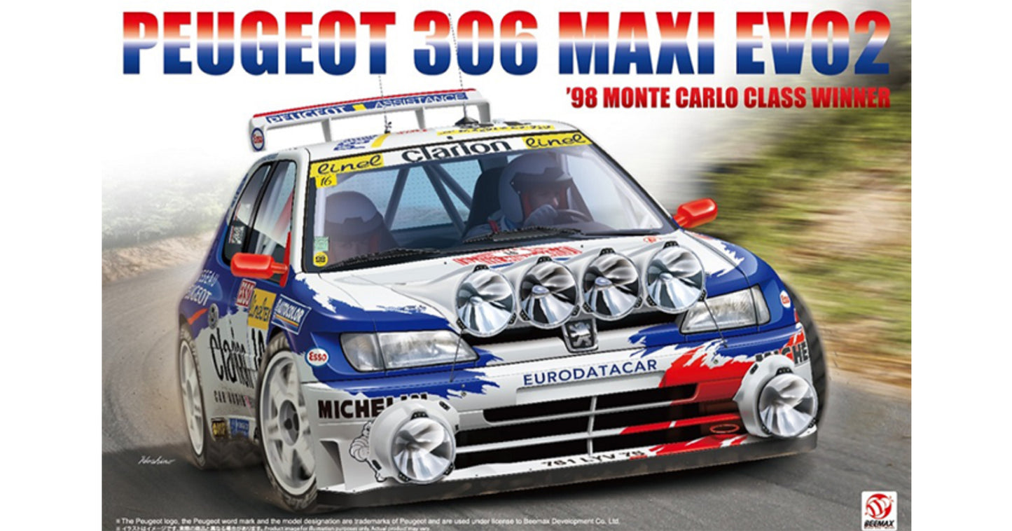 BEEMAX BEE-24026 Kit 1/24 Peugeot 306 MAXI Evo2 1998 Montecarlo