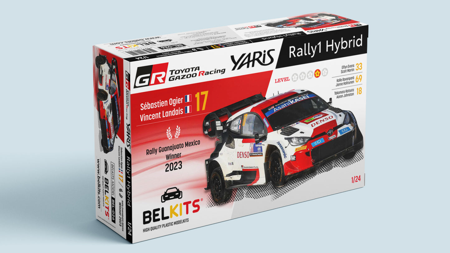 BELKITS BEL-026 Kit 1/24 Toyota Yaris Rally1 Mexico 2023