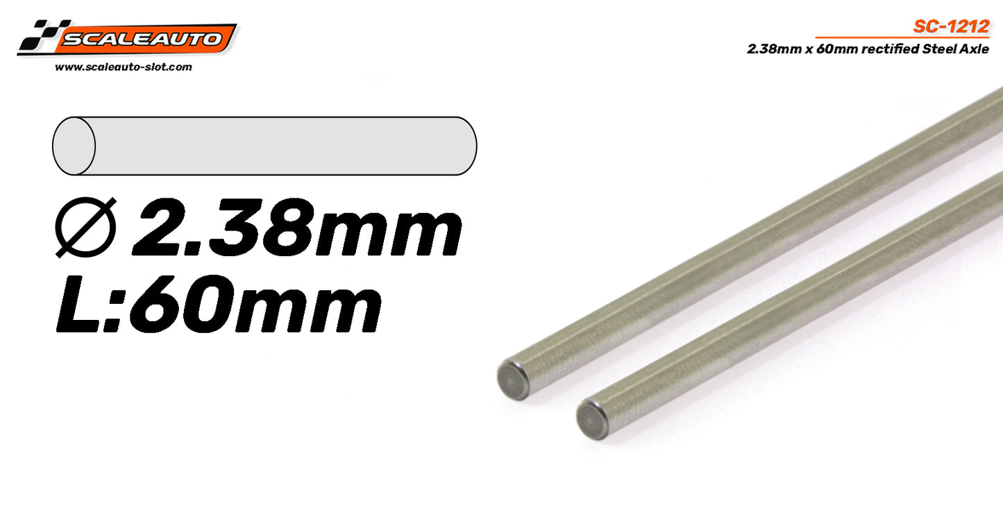 SCALEAUTO SC-1212 Eje acero Pro 2.38mm x 60mm