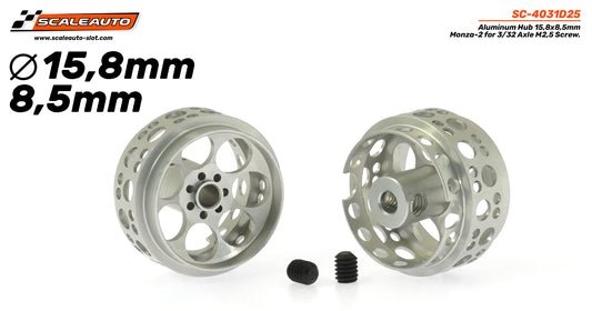 SCALEAUTO SC-4031D25 Llanta aluminio 15.8x8.5mm. Monza-2