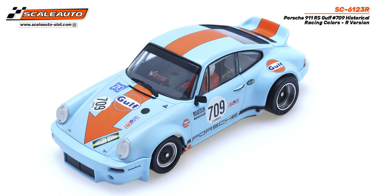 Scaleauto SC-6123R Porsche 911 RS Gulf #709 Historical Racing Colors - R Version
