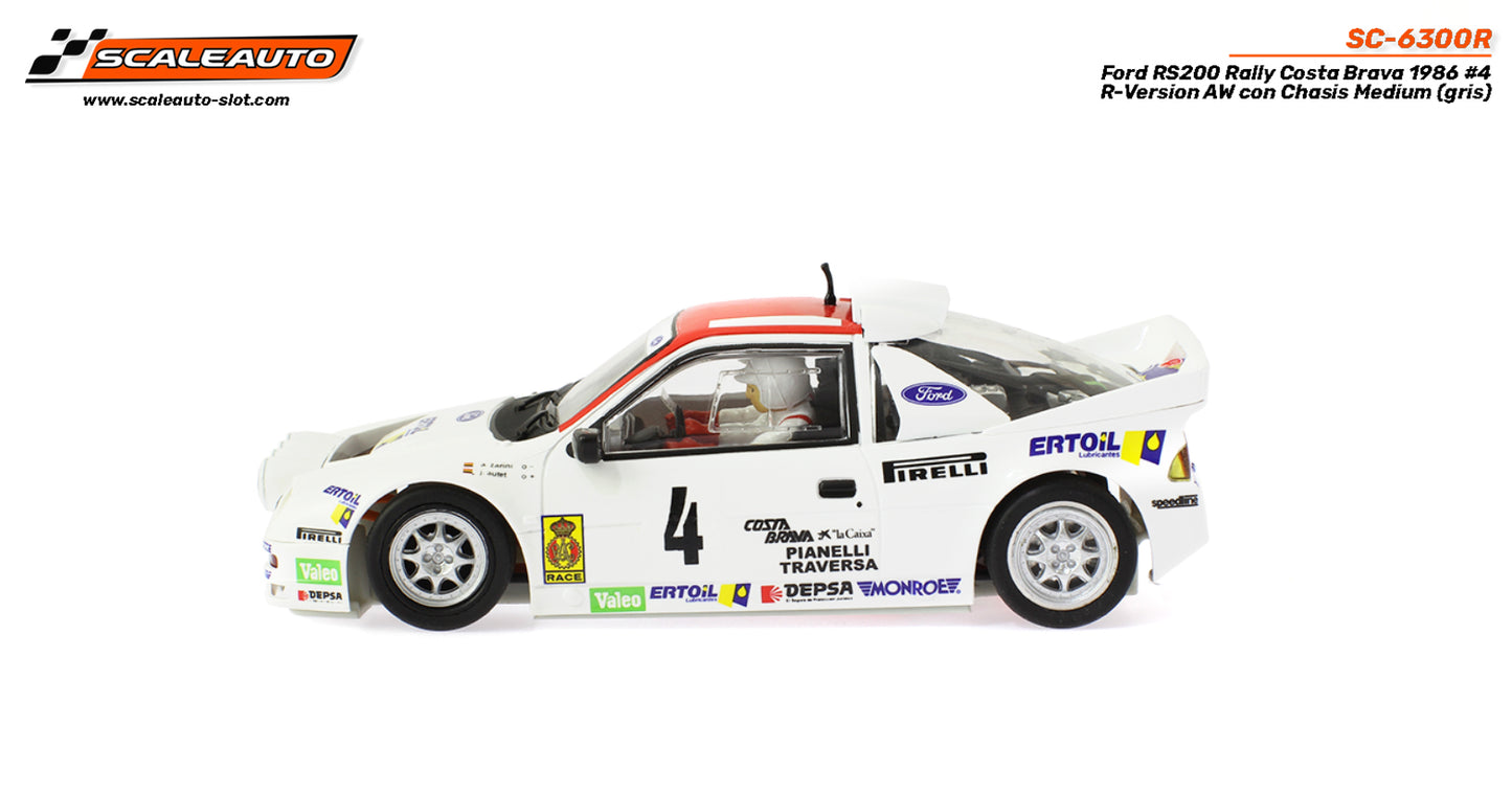 Scaleauto Ford RS200 Rally Costa Brava 1986 SC-6300R