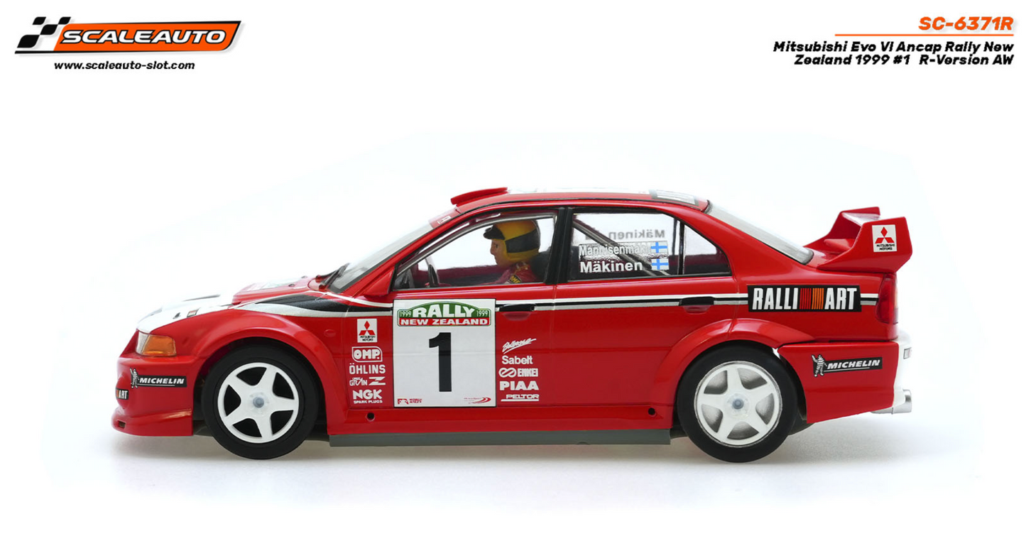 Scaleauto SC-6371R Mitsubishi Evo VI Tommi Rally New Zealand 1999 #1 R-Version AW