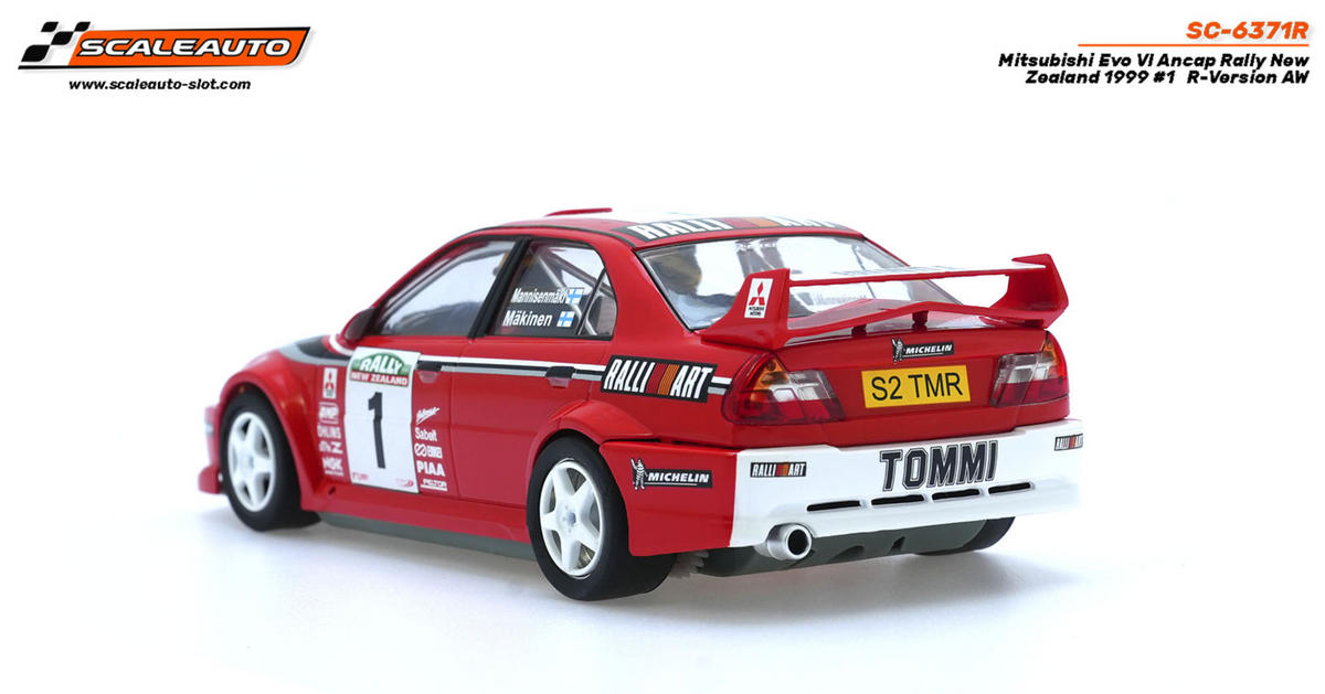 Scaleauto SC-6371R Mitsubishi Evo VI Tommi Rally New Zealand 1999 #1 R-Version AW