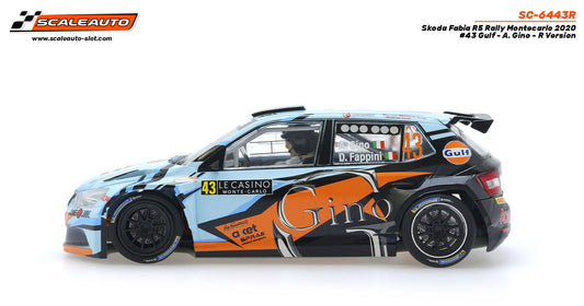 Scaleauto Skoda Fabia R5 Monte-Carlo 2020 Gulf SC-6443R