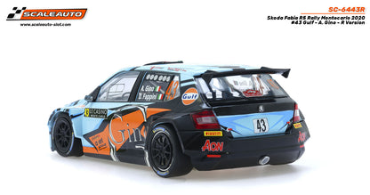 Scaleauto Skoda Fabia R5 Monte-Carlo 2020 Gulf SC-6443R