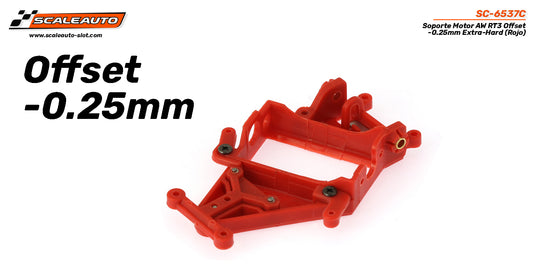 SCALEAUTO SC-6537C Soporte Motor AW RT3 Offset -0.25mm