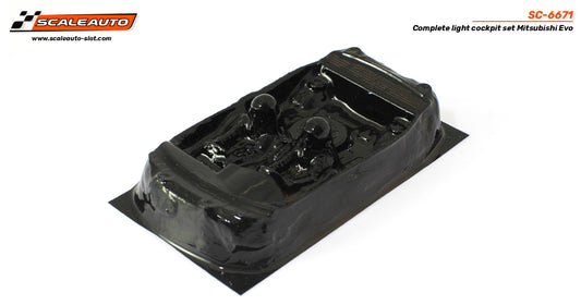 SCALEAUTO SC-6671 Interior + Cristales en Lexan Mitsubishi Evo